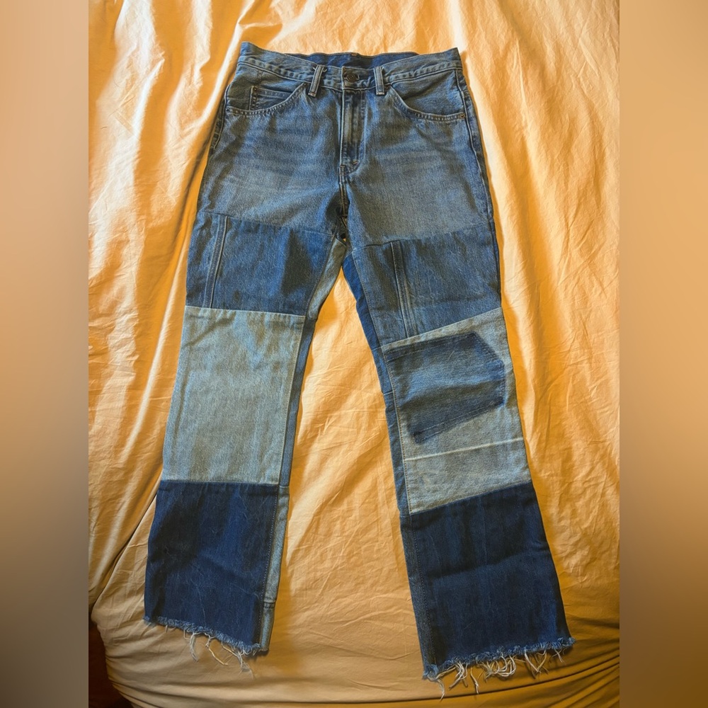 Levi’s Vintage 517 Orange Tag Patchwork Jeans - image 1